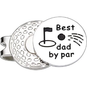 Gift for Grandpa Fathers Day Gift Golf Marker - Grandpa Gifts from Grandson Granddaughter, Poppy Golf Lovers Valentines Christmas Magnetic Hat Clip, Grandpa's Lucky Marker