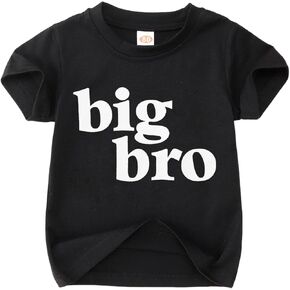 قميص KEKEMI Big Bro للأطفال الصغار الذين تمت ترقيتهم إلى إعلان الأخ الأكبر تي شيرت للأطفال الأولاد والأخ متطابق مع فتحة رقبة دائرية in Kuwait