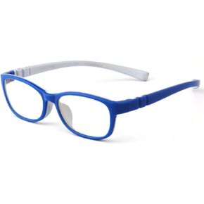Mind Bridge Kids Blue Light Blocking Computer Video Gaming Glasses - Anti Eyestrain | Durable Cute Protection Eyewear for Children Boys & Girls Digital Screen Time & Technology Use | 558 Black Gray