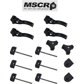 Universal Truck Tonneau Cover Replacement and Accessories Part Kit for Hard Tri-fold & Quad-fold Truck Bed Cover Include Nut, T-Bolt and Tonneau Cover Clamp, Rear Clamp