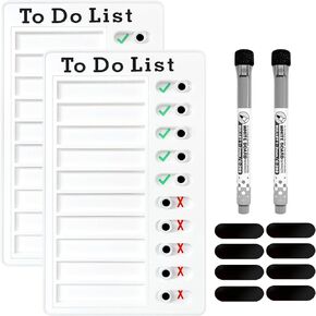 2 Pcs Chore Chart for Kids Multiple Kids - Dry Erase to Do List, My Chores Slider Chart, ADHD Tools for Kids - Magnetic Chore Board and Routine Chart for Fridge