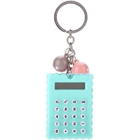 Mini Calculator 8 Digits Cute Cookies Calculator Portable Pockets Key Chain Standard Function Calculator School Office Supplies for Kids Adult, 2.2 x 1.5 Inch