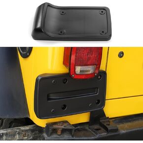 for TJ License Plate Holder, Rear License Plate Frame Mount Bracket Compatible with Jeep Wrangler TJ 1997-2006