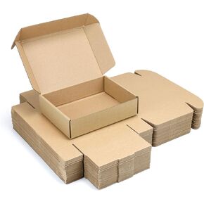 BJADE'S Shipping Boxes 4x4x2 Inches,25 Pack Small Corrugated Cardboard Mailer Box for Mailing,Presents Packing,Moving and Storage