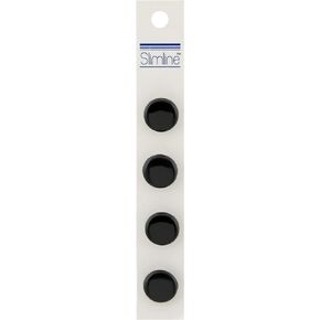 BERWICK OFFRAY Buttons Slimline, Black Shank 5/8" 4/Pkg