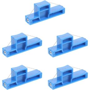 TEHAUX Steel Wire Bevel Cutter, Cutter Angle Cutting Clay Tool, Plastic Pottery Trimming Tools Blue Pottery Angle Cutter for Pottery Ceramics and Sculpting Tools 5pcs