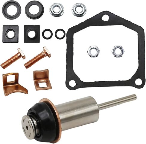 Starter Solenoid Rebuild Repair kit w/Plunger Spring Contact Compatible with Harley Big Twins 1991-2006 Dyna Electra Glide Fatboy Heritage Softail Springer Road King & Sportster 1981/up in Saudi Arabia
