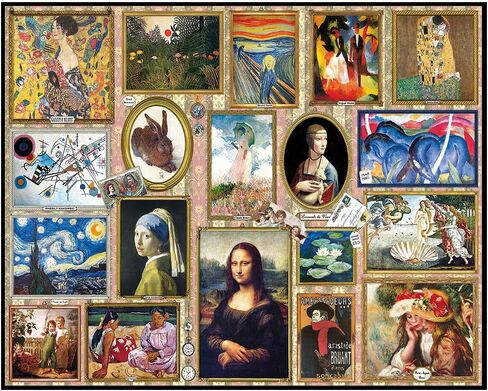 White Mountain Puzzles Great Paintings - 1000 Piece Jigsaw Puzzle in Saudi Arabia
