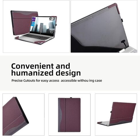 غطاء كمبيوتر محمول لجهاز Hp ProBook 450 G10 G9 G8 2023-2021 / ProBook 455 G10 G9 G8/ 650-G8 / Yoga c740 15.6 بوصة Inspiron 3515 3511 HP Envy X360 15-ed 15-ee 15-ep (15.6 بوصة، رمادي-أسود) ) in Kuwait