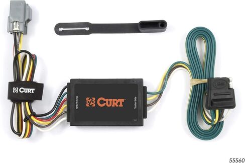 CURT 55560 Vehicle-Side Custom 4-Pin Trailer Wiring Harness, Fits Select Chevrolet Equinox, Pontiac Torrent,Black in Saudi Arabia