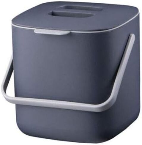 Food Waste Basket Bin W/Handle 2.6L (Dark Gray) in Saudi Arabia
