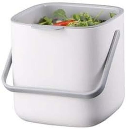 Food Waste Basket Bin W/Handle 2.6L (Dark Gray) in Saudi Arabia