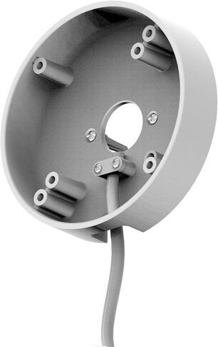 Wall Floodlight Camera Mount - Electrical Box - Made in USA | Universal Camera Mount Adapter for Ring, Eufy, Google, Blink Cams (White) – ONLY Mount NO Cord(Mount Only) in Saudi Arabia