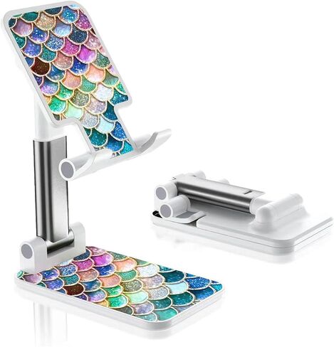 Foldable Cell Phone Stand for Desk, Angle Height Adjustable Phone Stand Holder for Desk/ipad, Compatible for iPhone Samsung and Other Smart Phones Desk Accessories Phone Holder，Baby Sloth in Saudi Arabia
