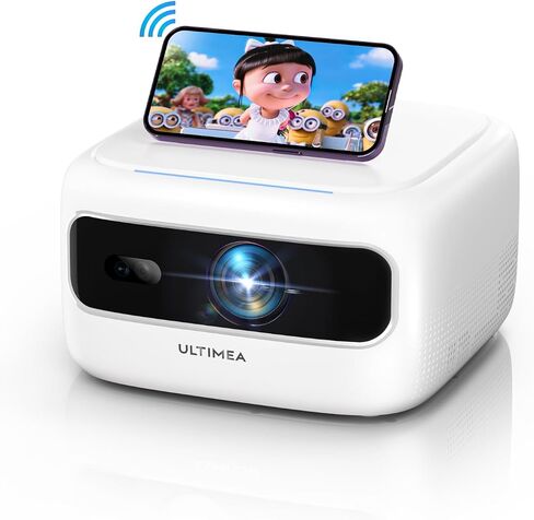 ULTIMEA Portable Mini Projector, 2K Decoding 300 ANSI Lumens, Full HD Movie Projector with Upgraded 5G/2.4G WiFi and Bluetooth, Electric Focus Compatible with iOS Android Phone /TV Stick Apollo P10 in Saudi Arabia