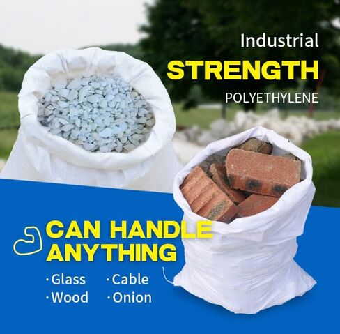 Heavy Duty Sandbags Woven Polypropylene Sand bags UV Protection Empty sandbag 10 Packs 21.6" x 33.4" Sand Bags Flood Protection Flood Barrier Quick in Saudi Arabia