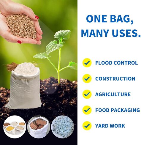 Heavy Duty Sandbags Woven Polypropylene Sand bags UV Protection Empty sandbag 10 Packs 21.6" x 33.4" Sand Bags Flood Protection Flood Barrier Quick in Saudi Arabia