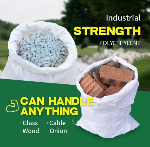 Heavy Duty Sandbags Woven Polypropylene Sand bags UV Protection Empty sandbag 10 Packs 21.6" x 33.4" Sand Bags Flood Protection Flood Barrier Quick in Saudi Arabia