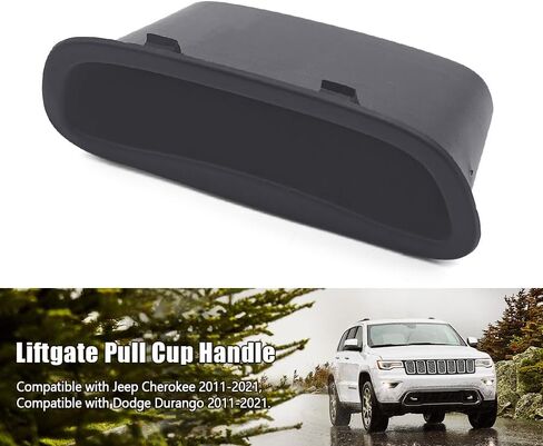 Liftgate Inside Pull Handle 1UA33DX9AA 53296719 Fit for Cherokee Compass Dodge Durango 2011-2023, Black Tailgate Handle Inner Interior Inside in Saudi Arabia