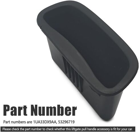 Liftgate Inside Pull Handle 1UA33DX9AA 53296719 Fit for Cherokee Compass Dodge Durango 2011-2023, Black Tailgate Handle Inner Interior Inside in Saudi Arabia