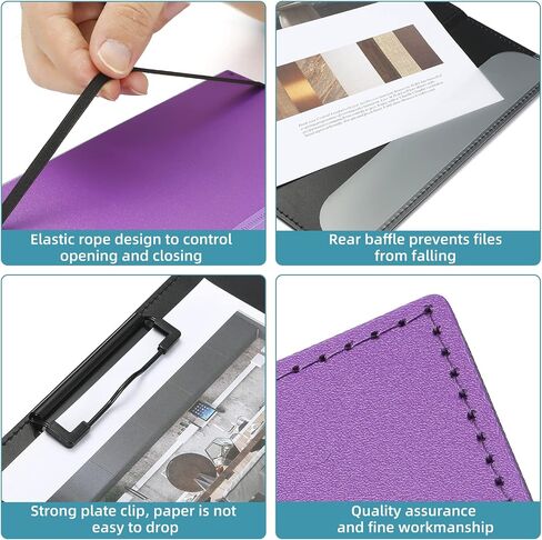 Nursing Clipboard Foldable with Nursing Edition Cheat Sheets,3 Layers Foldable Nurse Clip Boards Notepad for Students, Nurses and Doctors (Purple) in Saudi Arabia