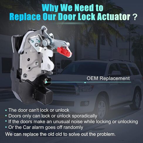 X AUTOHAUX Rear Side Rear Tailgate Lock Liftgate Latch Actuator Motor for Jeep Liberty Sport Utility 2002 2003 2004 2005 931-713 55360641AA 55360641AB in Saudi Arabia