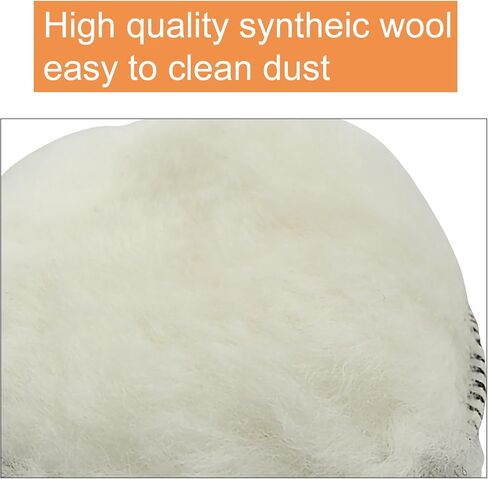 10 Pcs Wool Polishing Pad 3 Inch/75mm Wool Cutting Pads with Hook and Loop Buffing Pad for Drill Polishing Pad for Car Glass Furniture in Saudi Arabia
