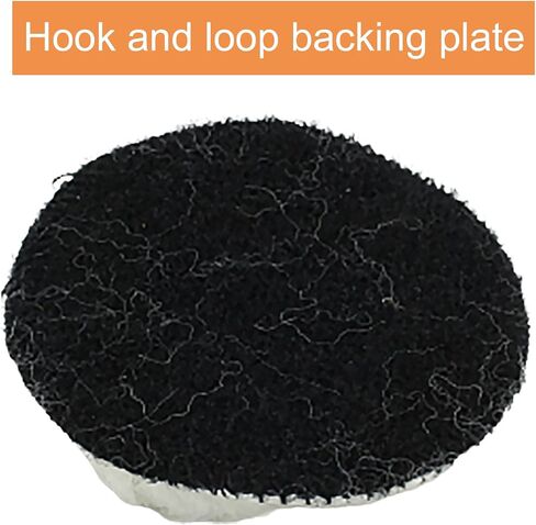 10 Pcs Wool Polishing Pad 3 Inch/75mm Wool Cutting Pads with Hook and Loop Buffing Pad for Drill Polishing Pad for Car Glass Furniture in Saudi Arabia