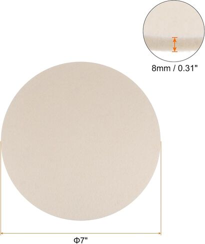 3pcs Wool Felt Polishing Pads, 6 inch Buffing Wheel Polish Pad Flocking Hook & Loop Back for Car Glass Plastic Metal Stone in Saudi Arabia