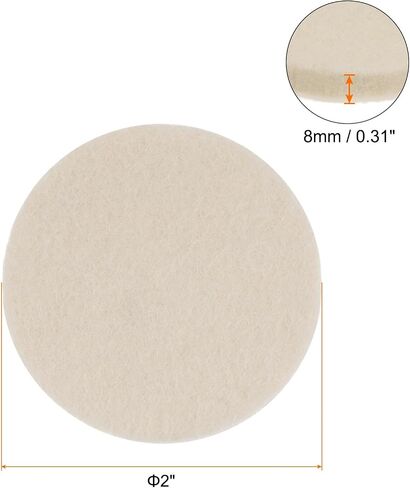 3pcs Wool Felt Polishing Pads, 6 inch Buffing Wheel Polish Pad Flocking Hook & Loop Back for Car Glass Plastic Metal Stone in Saudi Arabia