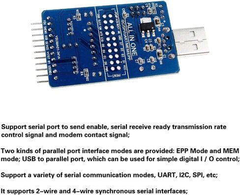 1 قطعة CH341A USB إلى I2C IIC SPI ISP UART TTL محول مسلسل EPP/MEM وحدة تحويل متوازية in Kuwait
