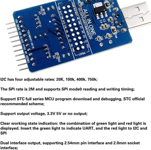 1 قطعة CH341A USB إلى I2C IIC SPI ISP UART TTL محول مسلسل EPP/MEM وحدة تحويل متوازية in Kuwait