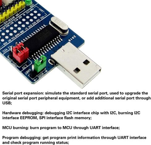 1 قطعة CH341A USB إلى I2C IIC SPI ISP UART TTL محول مسلسل EPP/MEM وحدة تحويل متوازية in Kuwait