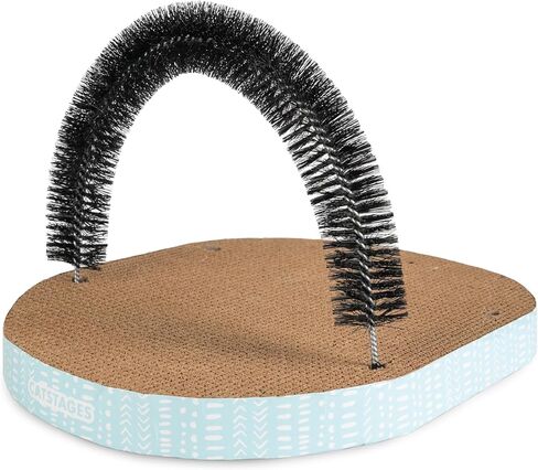 Catstages Bowl Track Scratcher Cat Ball Track Scratcher and Lougner, Multicolored in Saudi Arabia