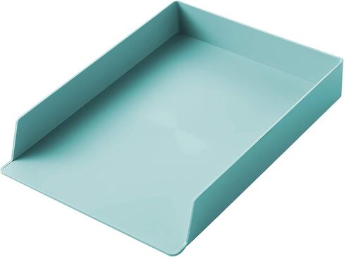 Plastic Desk Organizer Accessories, Stackable Paper Letter Tray 2-Piece, for Home or Office Use. (Cream White - 2 Letter Tray) in Saudi Arabia