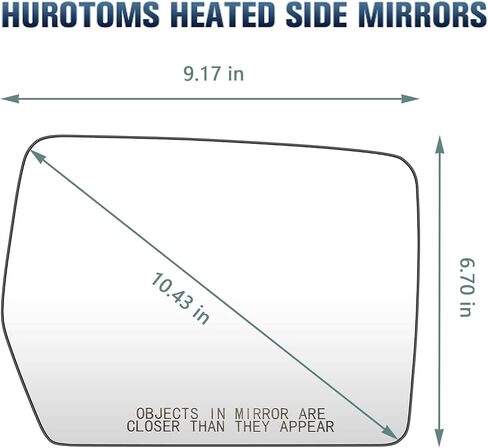 Driver Side Mirror Glass for 2004-2014 Ford F150 Towing Heated W/Back Plate Replacement for 4L3Z-17K707-DB in Saudi Arabia