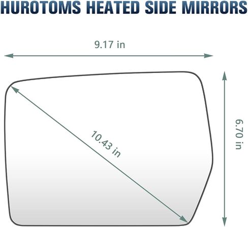 Driver Side Mirror Glass for 2004-2014 Ford F150 Towing Heated W/Back Plate Replacement for 4L3Z-17K707-DB in Saudi Arabia