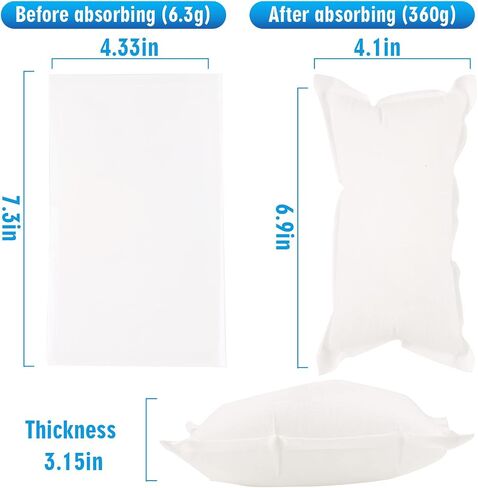 36pc Dry Ice Packs Shipping Cold Packs for Frozen Food, 7.3in×4.33in Bulk Dry Ice Sheets for Coolers Reusable, Cold Shipping Packaging Keep Foods Drinks Cold in Saudi Arabia