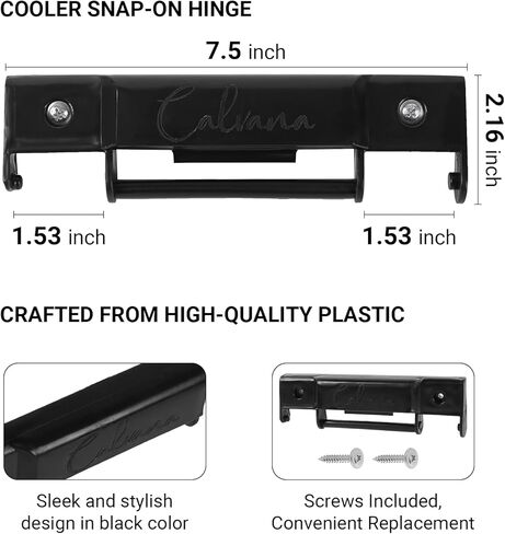Cooler Snap-On Hinge Replacement for Igloo Trailmate Coolers (Screws Included) in Saudi Arabia