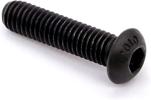 Glvaner M4-0.7 x 45mm (50 pcs) Button Head Socket Cap Screws Bolts, Black Oxide Finish, 10.9 Grade Alloy Steel, Full Thread, Allen Hex Drive in Saudi Arabia