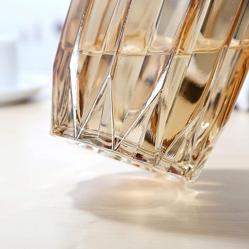 Blue Glass Vase Modern Ribbed Glass Vase for Flowers, Candles, and Decorative Accents - Tall/Short Glass Vase for Centerpieces Home Table Decor(Blue H12.0inch) in Saudi Arabia