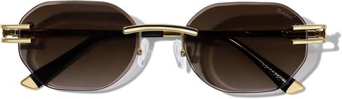 Rimless Sunglasses for Men Womens Trendy Sunglasses Retro Sun Glasses UV Protection 70s Frameless Vintage Cool in Saudi Arabia