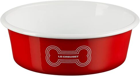 Le Creuset Enamel on Steel Large Dog Bowl, 6 Cups, Dark Blue in Kuwait