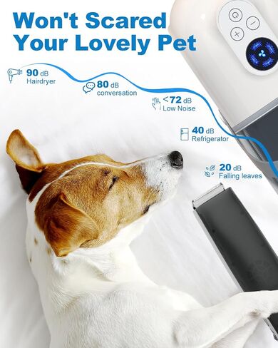 Dog Grooming Kit & Vacuum, Dog Clippers for Grooming with 7-in-1 Pet Grooming Tools and 1.8L Large Dust Cup, 99% Hair Suction, Dog Hair Vacuum Groomer for Shedding Dogs Cats, Hair Cleaning in Saudi Arabia