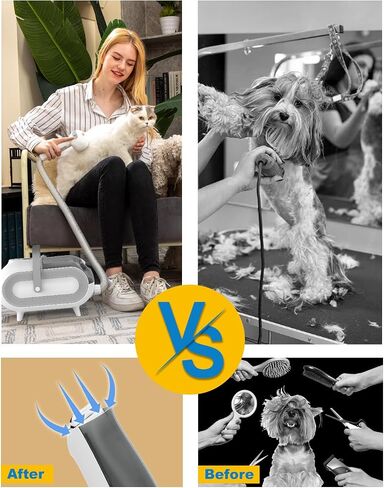 Dog Grooming Kit & Vacuum, Dog Clippers for Grooming with 7-in-1 Pet Grooming Tools and 1.8L Large Dust Cup, 99% Hair Suction, Dog Hair Vacuum Groomer for Shedding Dogs Cats, Hair Cleaning in Saudi Arabia
