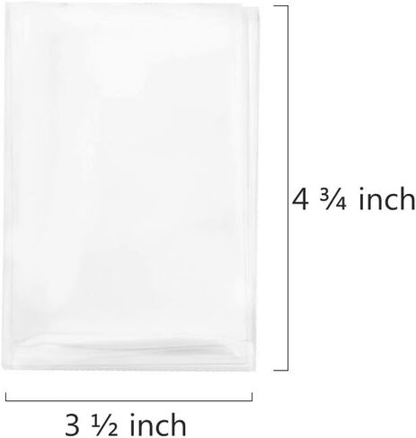 200 Clear Treat Bags 5x11 with Twist Ties 6 Mix Colors - 1.4mils Thickness OPP Plastic Poly Gift Bags (5'' x 11'') in Kuwait
