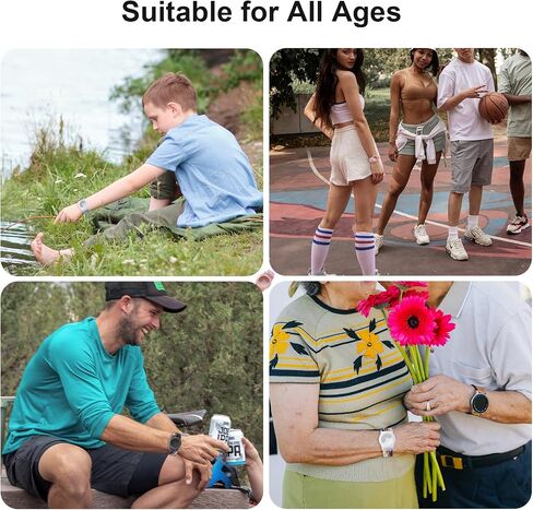 Kids Wristband Compatible with Apple AirTag, Protective Case for Air Tag GPS Tracker Holder with Nylon Bracelet, Adjustable Anti Lost Watch Band for Toddler Child Elder, Blue in Saudi Arabia