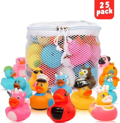 100 Pack Rubber Ducks for Jeep Duck: Assorted Rubber Duck Duckies in Bulk, 2.2inch Cute Mini Rubber Ducks Bath Toys for Kids Pool Activity,Baby Shower,Baby Bath Accessories in Saudi Arabia