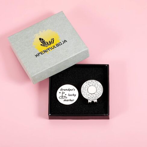 Gift for Grandpa Fathers Day Gift Golf Marker - Grandpa Gifts from Grandson Granddaughter, Poppy Golf Lovers Valentines Christmas Magnetic Hat Clip, Grandpa's Lucky Marker in Saudi Arabia