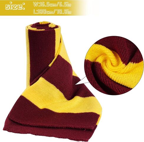 مجموعة إكسسوارات أزياء الساحر، نظارات ساحرة مبتكرة ووشاح محبوك مخطط لحفلات أعياد الميلاد والهالوين in Kuwait